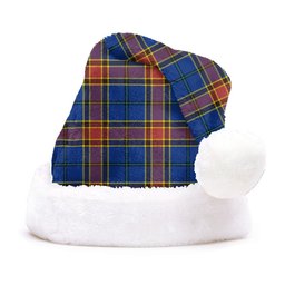 ScotsTee Shop Scottish Traill (Trayle) Modern Clan Badge Tartan Plush Christmas Hat