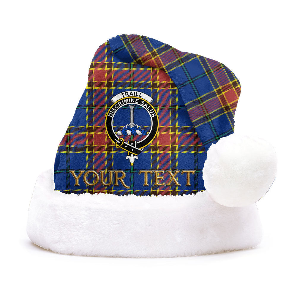 ScotsTee Shop Scottish Traill (Trayle) Modern Clan Badge Tartan Plush Christmas Hat