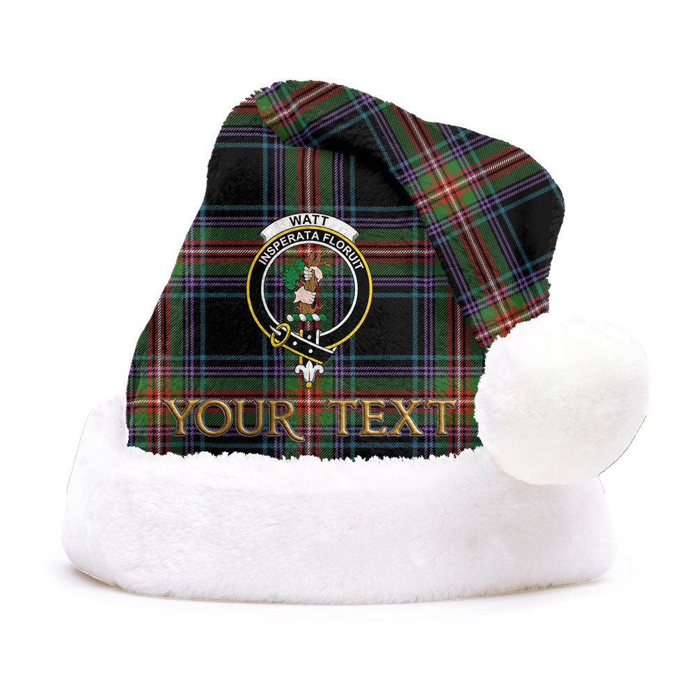 ScotsTee Shop Scottish Watt (Wate) Ancient Clan Badge Tartan Plush Christmas Hat