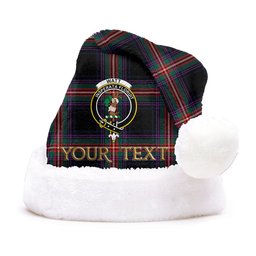 ScotsTee Shop Scottish Watt (Wate) Modern Clan Badge Tartan Plush Christmas Hat