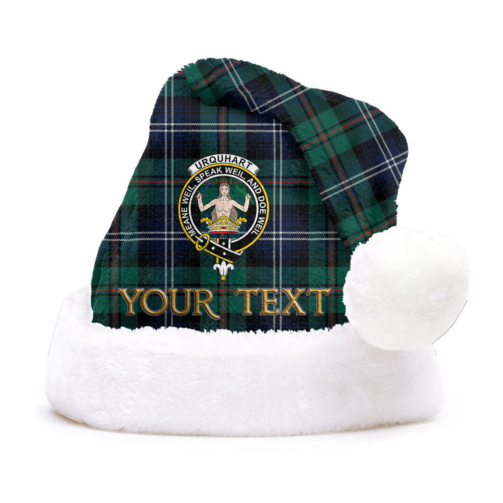 ScotsTee Shop Scottish Urquhart Modern Clan Badge Tartan Plush Christmas Hat