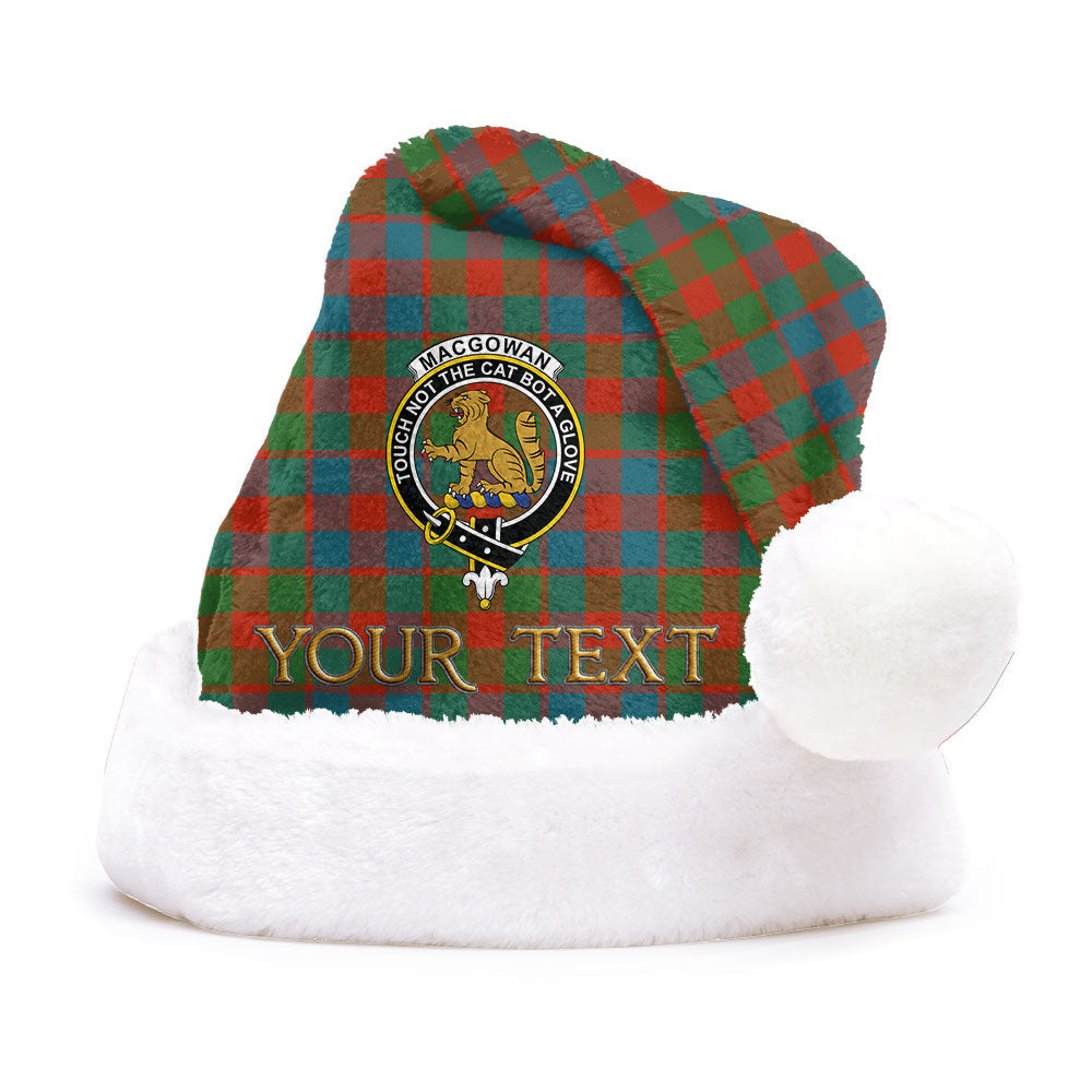 ScotsTee Shop Scottish MacGowan (Gow) Ancient Clan Badge Tartan Plush Christmas Hat
