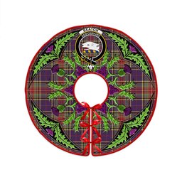 ScotsTee Shop Scottish Beaton Weathered Clan Crest Tartan Christmas Tree Skirt Scottish Thistle Design