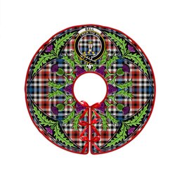 ScotsTee Shop Scottish Bell Border (Bell Southern Bell) Ancient Clan Crest Tartan Christmas Tree Skirt Scottish Thistle Design