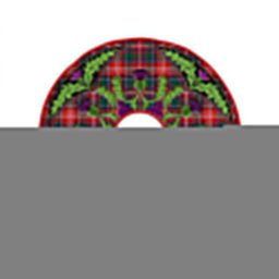 ScotsTee Shop Scottish Ritchie Modern Clan Crest Tartan Christmas Tree Skirt Scottish Thistle Design