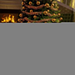 ScotsTee Shop Scottish Pitcairn Hunting Weathered Clan Crest Tartan Christmas Tree Skirt Scottish Thistle Design