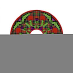 ScotsTee Shop Scottish Stewart Royal (Royal Stewart) Ancient Clan Crest Tartan Christmas Tree Skirt Scottish Thistle Design