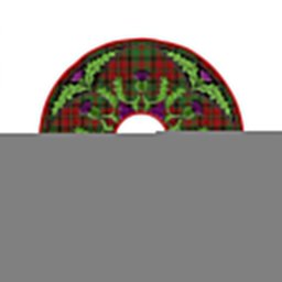 ScotsTee Shop Scottish MacNeish Modern Clan Crest Tartan Christmas Tree Skirt Scottish Thistle Design