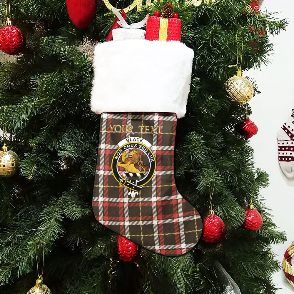 ScotsTee Shop Scottish Black (DCD) Weathered Clan Crest Tartan Christmas Stocking