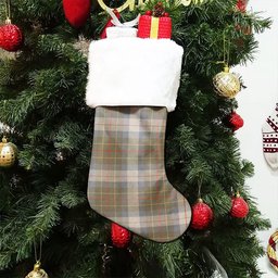 ScotsTee Shop Scottish Brodie Silver (Brodie Muted) Ancient Clan Crest Tartan Christmas Stocking