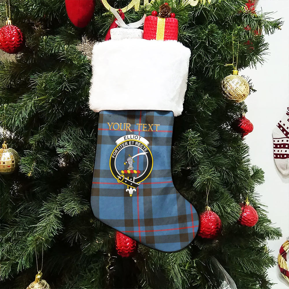 ScotsTee Shop Scottish Elliot (Ellot) Modern Clan Crest Tartan Christmas Stocking
