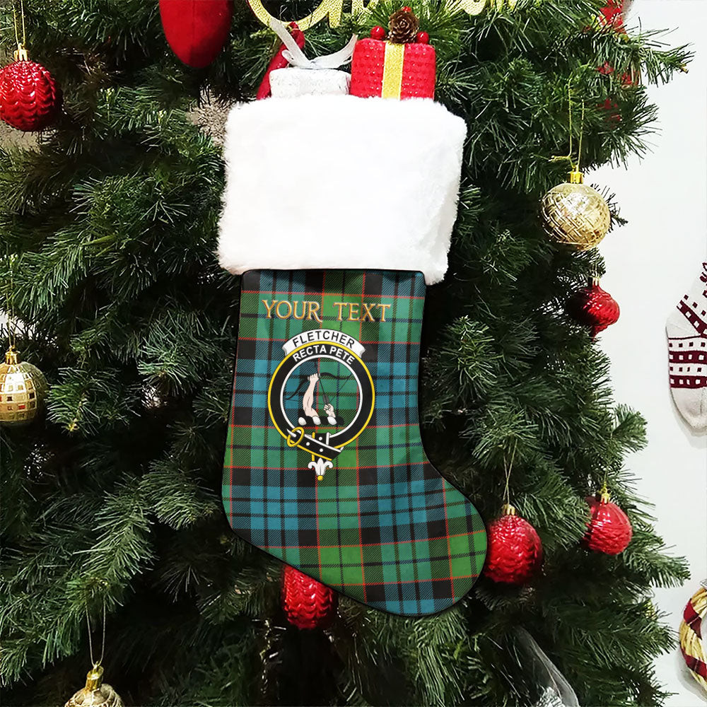 ScotsTee Shop Scottish Fletcher Family Ancient Clan Crest Tartan Christmas Stocking