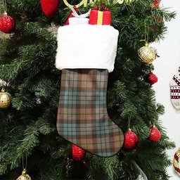 ScotsTee Shop Scottish Fletcher Family Weathered Clan Crest Tartan Christmas Stocking