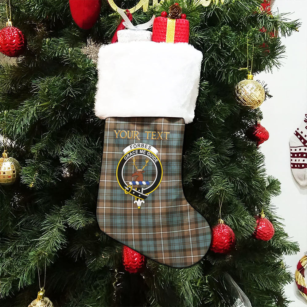 ScotsTee Shop Scottish Forbes Weathered Clan Crest Tartan Christmas Stocking