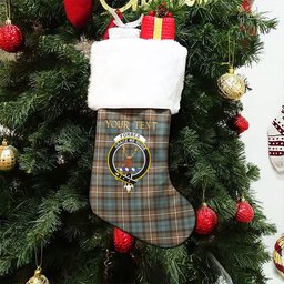 ScotsTee Shop Scottish Forbes Weathered Clan Crest Tartan Christmas Stocking