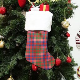 ScotsTee Shop Scottish MacColl (MacCall) Modern Clan Crest Tartan Christmas Stocking