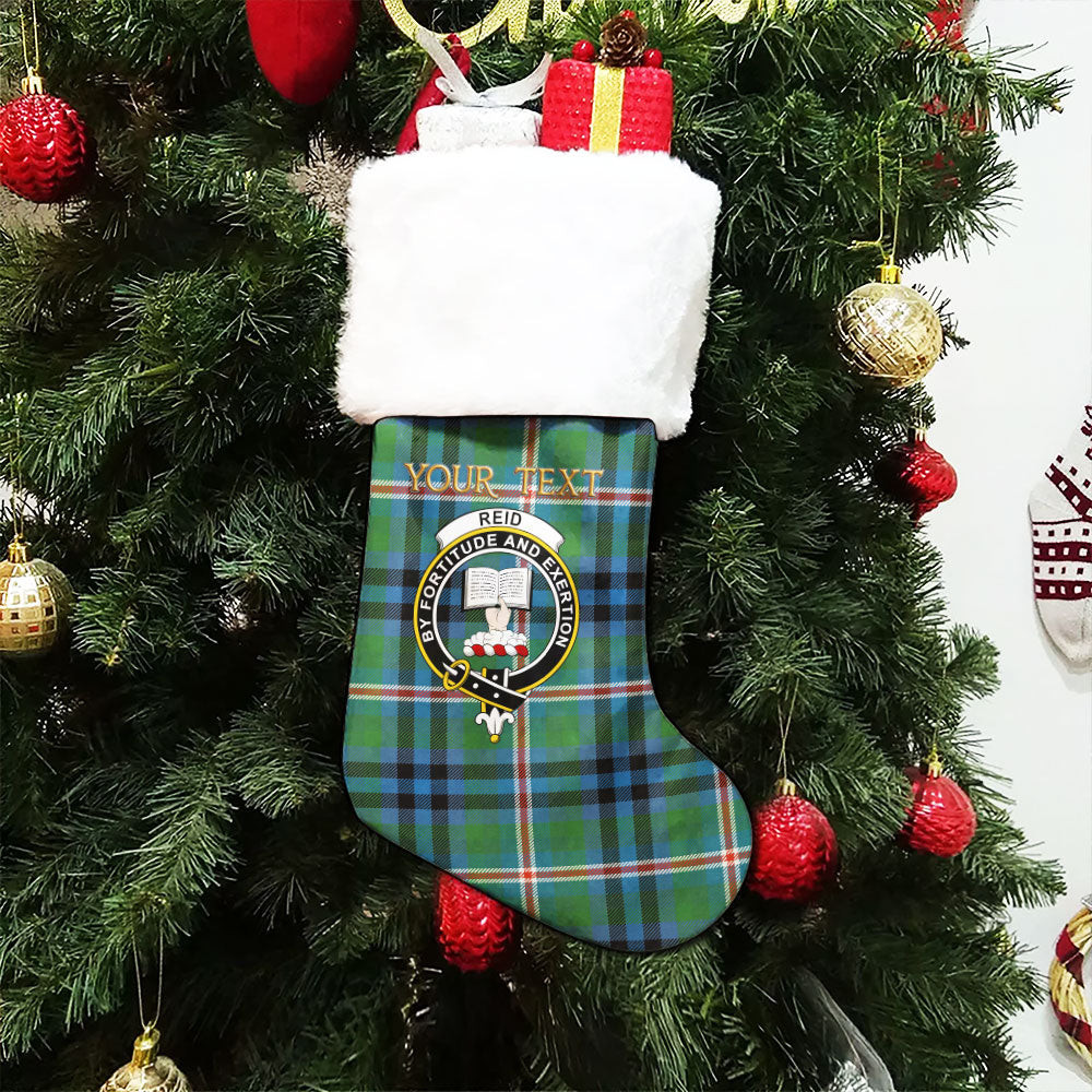 ScotsTee Shop Scottish Reid (Mill City) Ancient Clan Crest Tartan Christmas Stocking