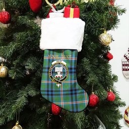ScotsTee Shop Scottish Reid (Mill City) Ancient Clan Crest Tartan Christmas Stocking