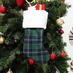 ScotsTee Shop Scottish Urquhart Modern Clan Crest Tartan Christmas Stocking