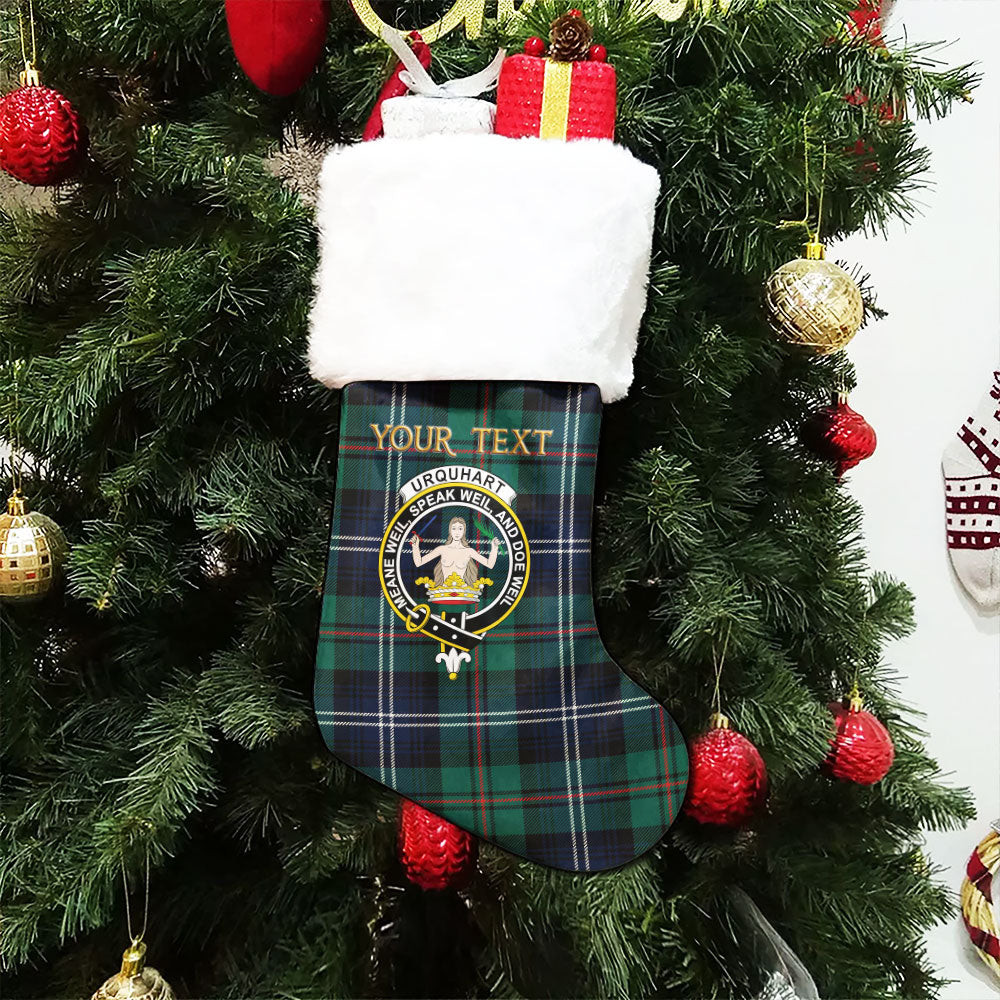 ScotsTee Shop Scottish Urquhart Modern Clan Crest Tartan Christmas Stocking