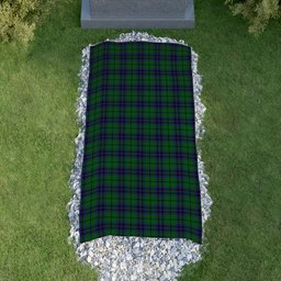ScotsTee Shop Scottish Austin Clan Tartan Grave Blanket For Cemetery Waterproof Custom Memorial