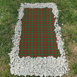 ScotsTee Shop Scottish Donachie Clan Tartan Grave Blanket For Cemetery Waterproof Custom Memorial