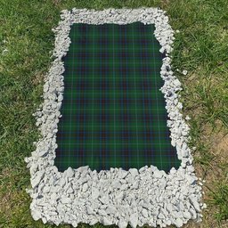 ScotsTee Shop Scottish Cash MacTavish Clan Tartan Grave Blanket For Cemetery Waterproof Custom Memorial