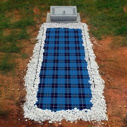 ScotsTee Shop Scottish Douglas Variation Clan Tartan Grave Blanket For Cemetery Waterproof Custom Memorial