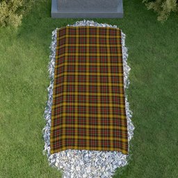ScotsTee Shop Scottish Cree Clan Tartan Grave Blanket For Cemetery Waterproof Custom Memorial