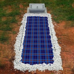 ScotsTee Shop Scottish Bryson 1988 Clan Tartan Grave Blanket For Cemetery Waterproof Custom Memorial
