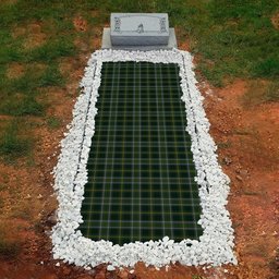 ScotsTee Shop Scottish Connell Hunting Clan Tartan Grave Blanket For Cemetery Waterproof Custom Memorial