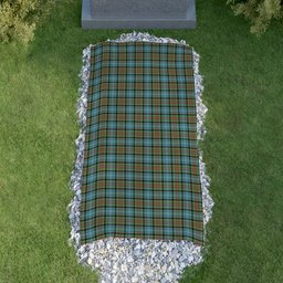 ScotsTee Shop Scottish Caldwell Clan Tartan Grave Blanket For Cemetery Waterproof Custom Memorial