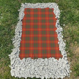 ScotsTee Shop Scottish Burns (Burns 1930) Ancient Clan Tartan Grave Blanket For Cemetery Waterproof Custom Memorial