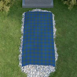 ScotsTee Shop Scottish Dallas Clan Tartan Grave Blanket For Cemetery Waterproof Custom Memorial