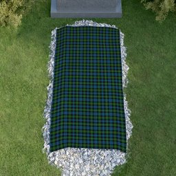 ScotsTee Shop Scottish Campbell of Argyll Ancient Clan Tartan Grave Blanket For Cemetery Waterproof Custom Memorial
