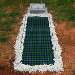 ScotsTee Shop Scottish Campbell of Argyll Ancient Clan Tartan Grave Blanket For Cemetery Waterproof Custom Memorial