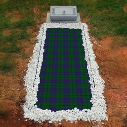 ScotsTee Shop Scottish Davidson Half Clan Tartan Grave Blanket For Cemetery Waterproof Custom Memorial