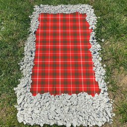 ScotsTee Shop Scottish Duke of Rothesay Modern Clan Tartan Grave Blanket For Cemetery Waterproof Custom Memorial