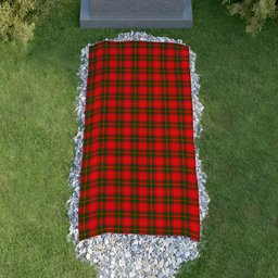 ScotsTee Shop Scottish Crief District Clan Tartan Grave Blanket For Cemetery Waterproof Custom Memorial
