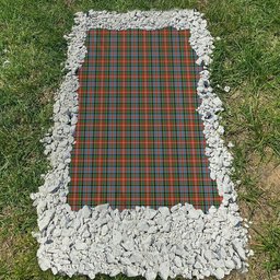 ScotsTee Shop Scottish Caledonia Ancient Clan Tartan Grave Blanket For Cemetery Waterproof Custom Memorial
