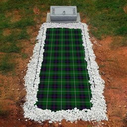 ScotsTee Shop Scottish Donald of The Isles Clan Tartan Grave Blanket For Cemetery Waterproof Custom Memorial