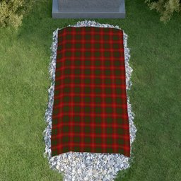 ScotsTee Shop Scottish Burns 1930 Clan Tartan Grave Blanket For Cemetery Waterproof Custom Memorial