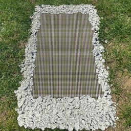 ScotsTee Shop Scottish Burns Check Clan Tartan Grave Blanket For Cemetery Waterproof Custom Memorial