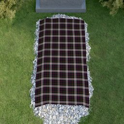 ScotsTee Shop Scottish Donald Dress Clan Tartan Grave Blanket For Cemetery Waterproof Custom Memorial