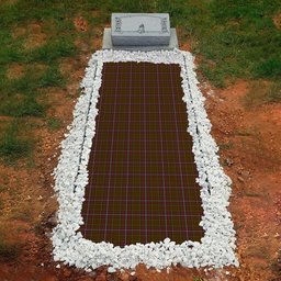 ScotsTee Shop Scottish Inches of Perth Clan Tartan Grave Blanket For Cemetery Waterproof Custom Memorial