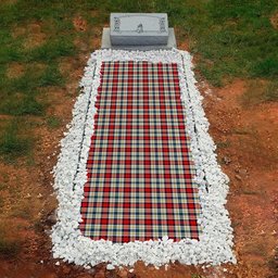 ScotsTee Shop Scottish Dundee Dress Clan Tartan Grave Blanket For Cemetery Waterproof Custom Memorial