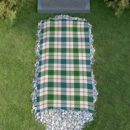 ScotsTee Shop Scottish Guthrie Dress Ancient Clan Tartan Grave Blanket For Cemetery Waterproof Custom Memorial