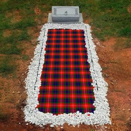 ScotsTee Shop Scottish Fraser Lovat Modern Clan Tartan Grave Blanket For Cemetery Waterproof Custom Memorial