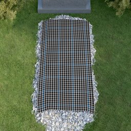 ScotsTee Shop Scottish Gladstone Clan Tartan Grave Blanket For Cemetery Waterproof Custom Memorial