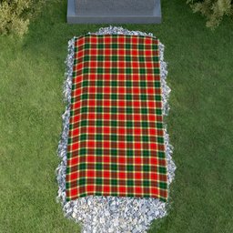 ScotsTee Shop Scottish Gibbs Clan Tartan Grave Blanket For Cemetery Waterproof Custom Memorial